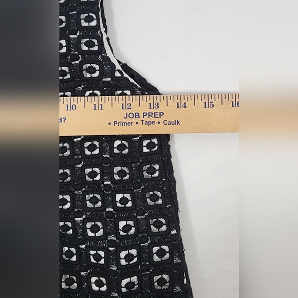 Kate Spade New York Guipure Lace Shift Dress Girl's Size 7 Black White - Picture 10 of 16